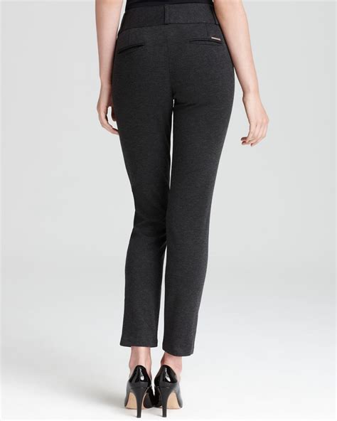 black michael kors woven pants|Michael Kors straight leg pants.